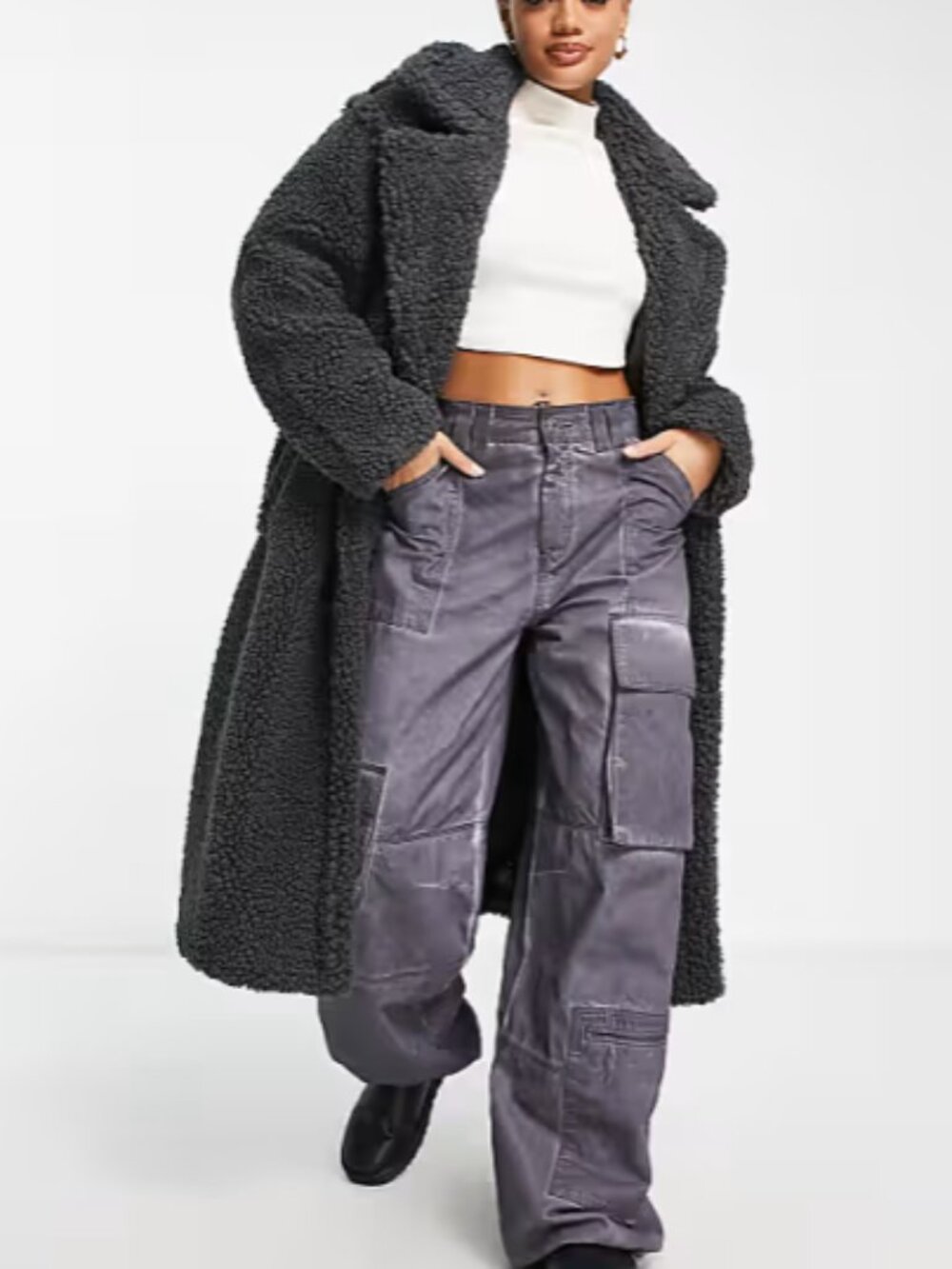 UGG Gertrude Oversized Long Teddy Coat